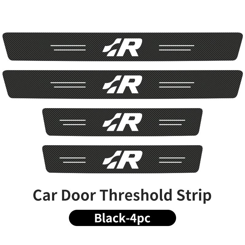New 2026 Leather Car Door Plate Threshold Protector Strip Sticker For Volkswagen VW Scirocco Jetta Beetle Golf Passat Polo Sharan Touran EK1