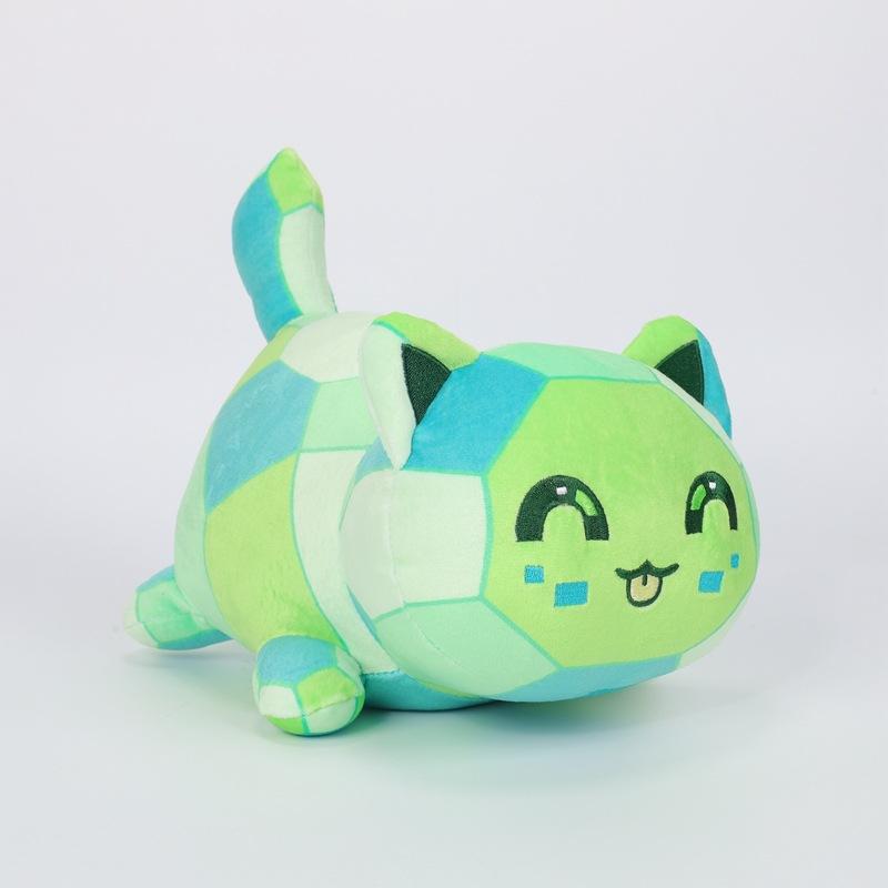 Плюшевая игрушка Aphmau, горячо продаваемая, кошка, плюшевая игрушка, кукла, бургер, картофель фри, кошка, мягкая подушка