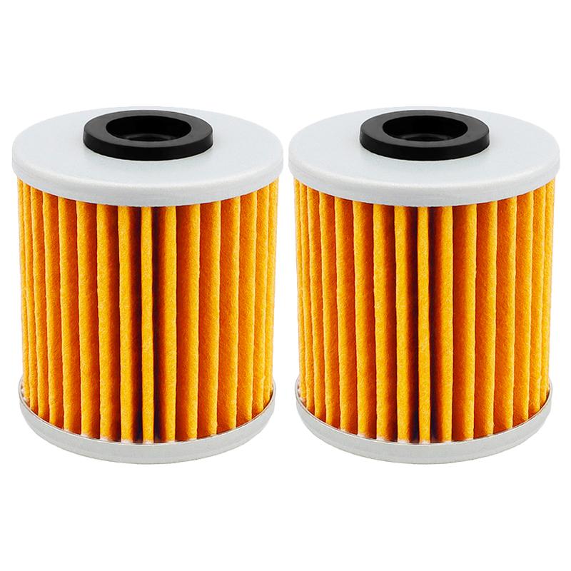2/4/6 Pcs Cyleto Motorcycle Parts Oil Filter for Kawasaki KX250 KX250F KX250X 2004-2023 KX450 KX450F KX450X KX450SR 2016-2023