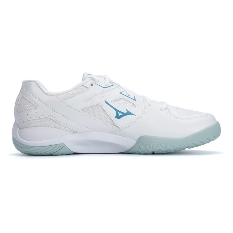 Mizuno WAVE SMASH CN unisex low-top synthetic leather indoor outdoor badminton shoes ice blue 71GA253011