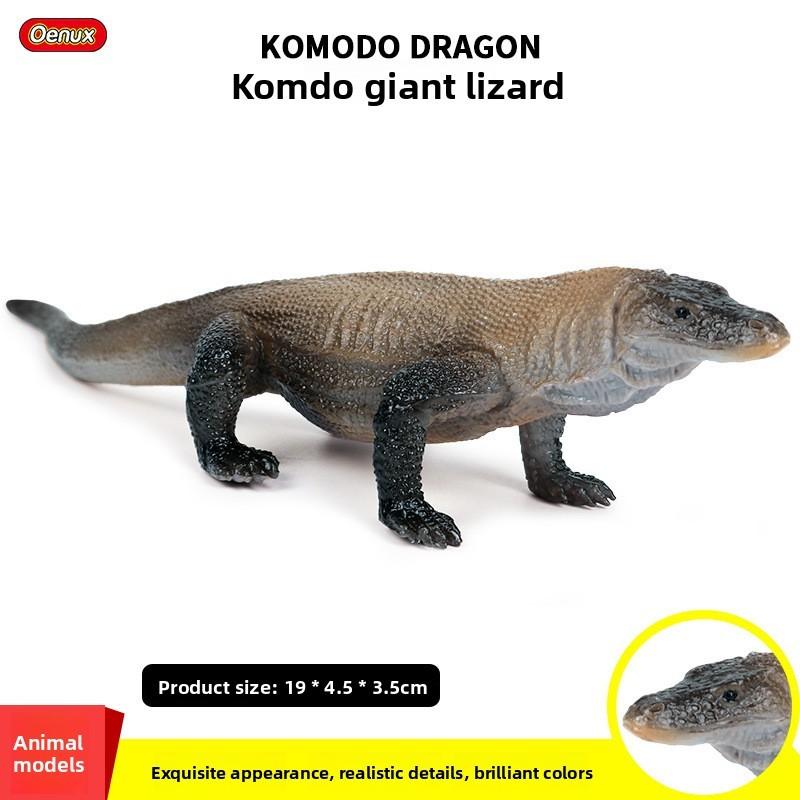 Static Dinosaur Model Kids Toy Plastic Komodo Dragon Figurine For Home And Classroom Use