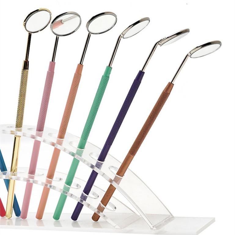 Профессиональное зеркало для наращивания ресниц, 1 шт., для чистки зубов, для проверки полости рта, зеркало для макияжа, аксессуары для ухода за кожей