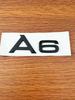 Для AUDI A6 2012-2017 ABS Логотип с 4 кольцами Наклейка на капот автомобиля Передняя решетка Задняя эмблема на багажник Глянцевый черный Sline Quattro Аксессуары
