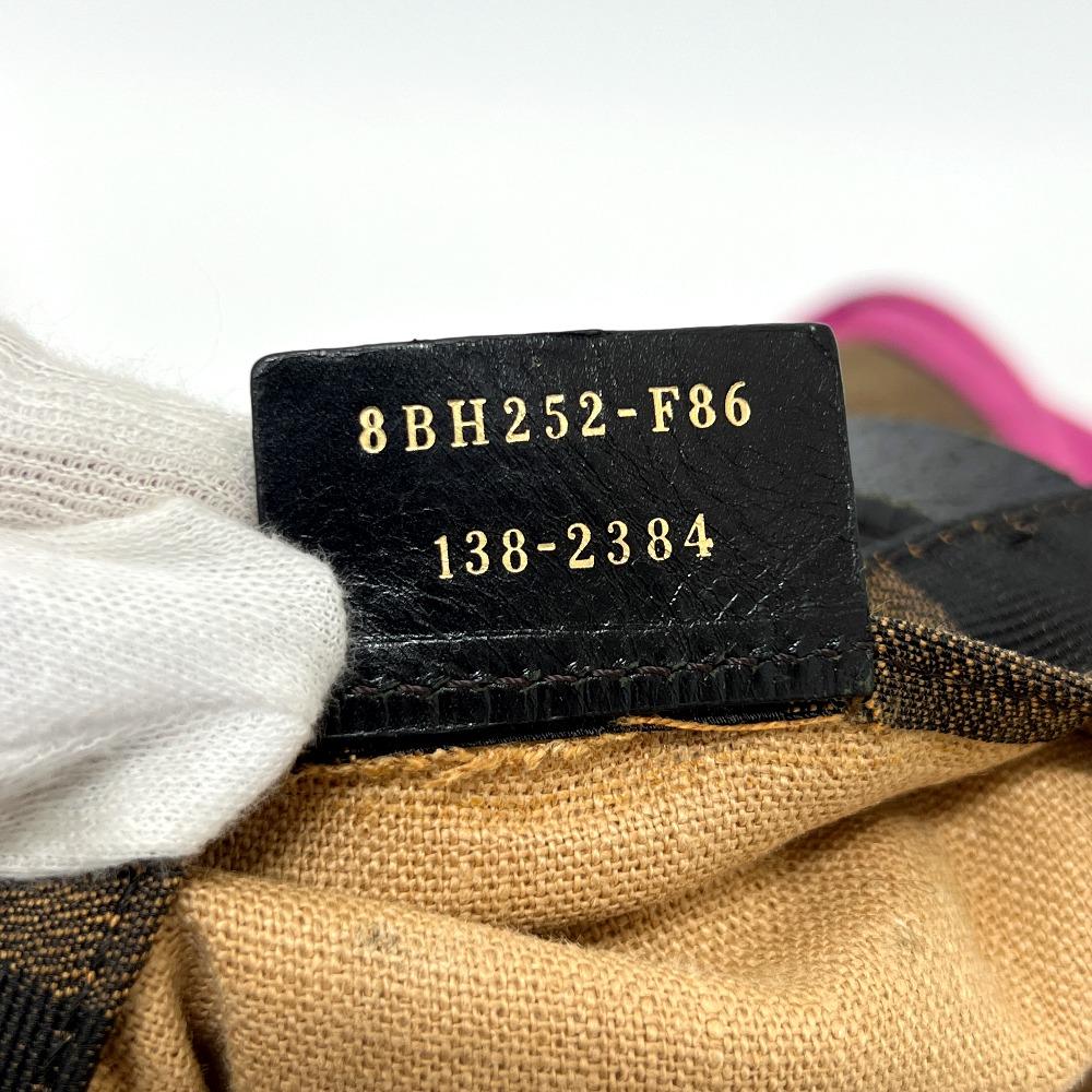 Fendi 8BH252 С карманом Логотип Пекан Сумка-тоут Сумка через плечо Сумка