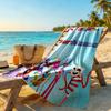 Digital Circus Personalized Text Beach Towel Soft Durable Quick-Dry Ideal for Travel Outdoor Swim Pool Yoga Surf Camping Hiking Gym Gift Holiday