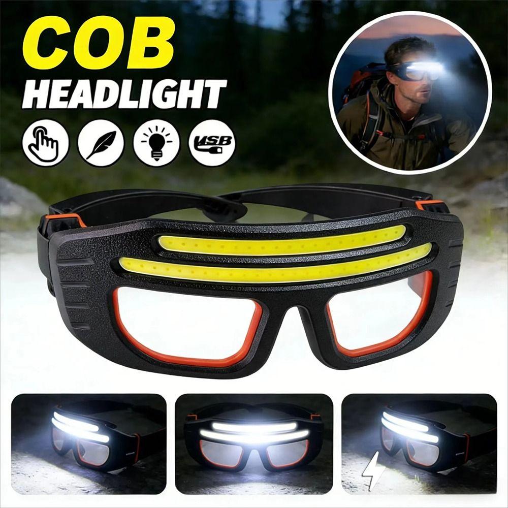 Multi-functional Headlamp Type-C Charging LED Flashlight Eyeglass Lamp for 800mah Fixing Thin