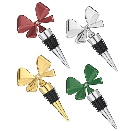 Многоразовая пробка для винной бутылки, винная пробка в форме банта, гибкая пробка для бутылки, подарок на новоселье для любителей вина