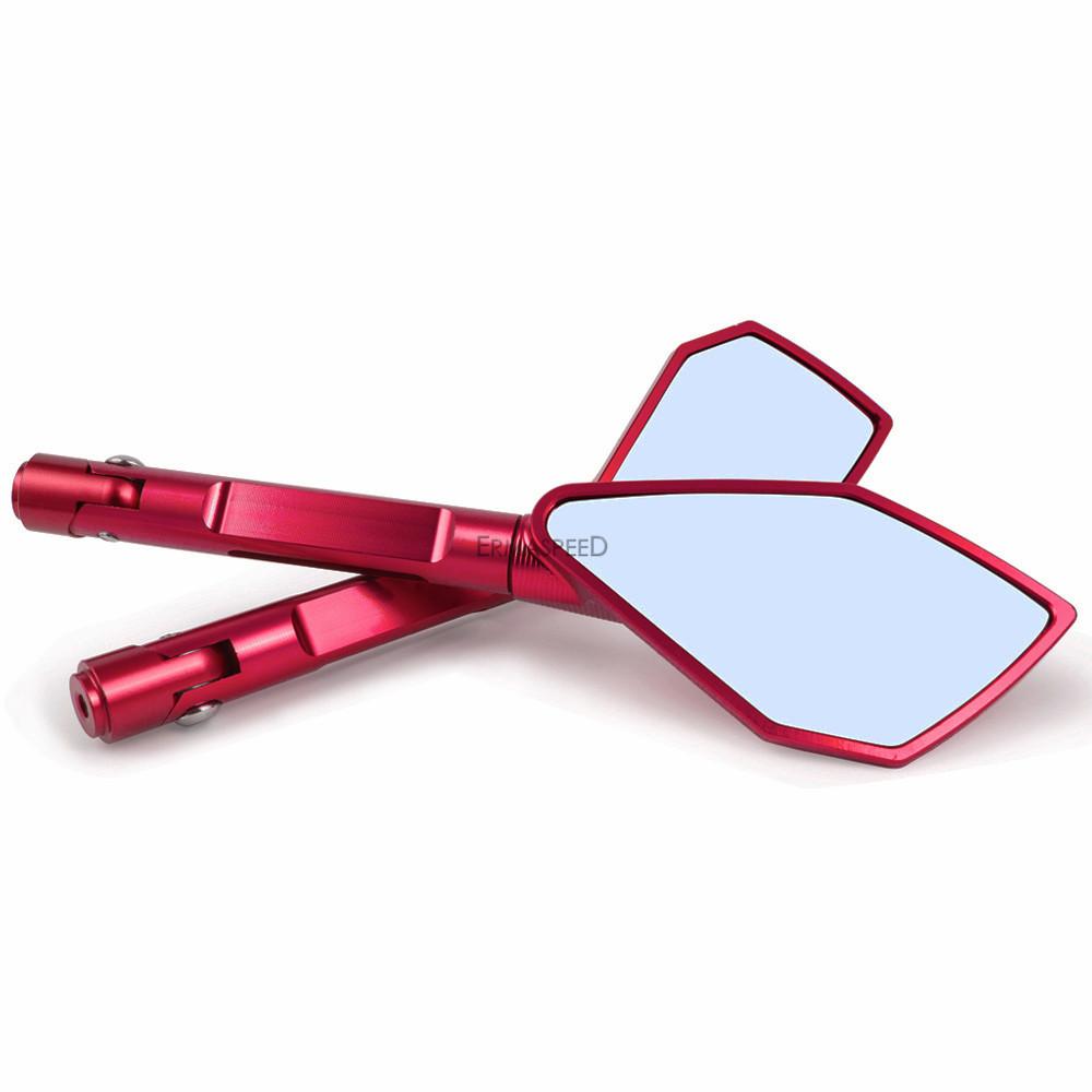 Алюминиевые зеркала заднего вида для мотоцикла с ЧПУ, универсальное 8 мм 10 мм, боковое зеркало заднего вида для мотоцикла, для скутера, электровелосипеда