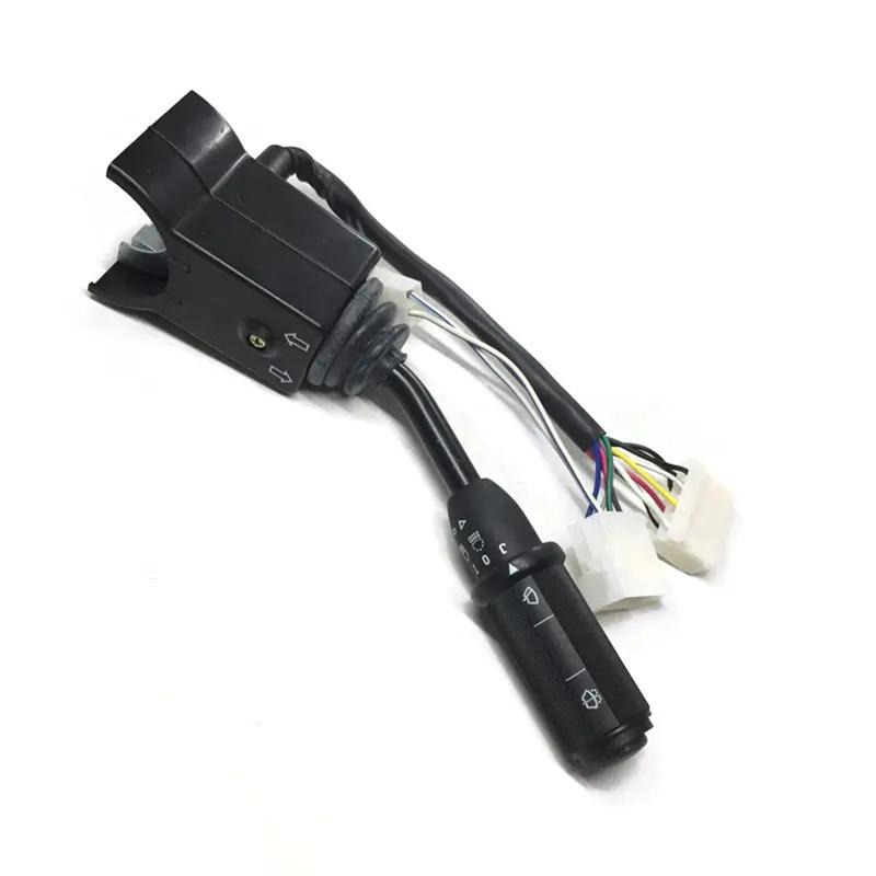 Переключатель подрулевой (свет, дворники) правый 701/21202 70121202 701-21202 701/19502 Совместим с экскаватором-погрузчиком JCB 214 215 216 217