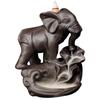 Purple Sand Elephant Ornamental Aromatherapy Furnace Thai God Elephant Smoke Backflow Incense Furnace Crafts Home Decoration