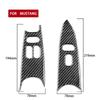 Real Carbon Fiber Interior Window Lift Switch Panel Trim For Ford Mustang 96-03 LHD Only