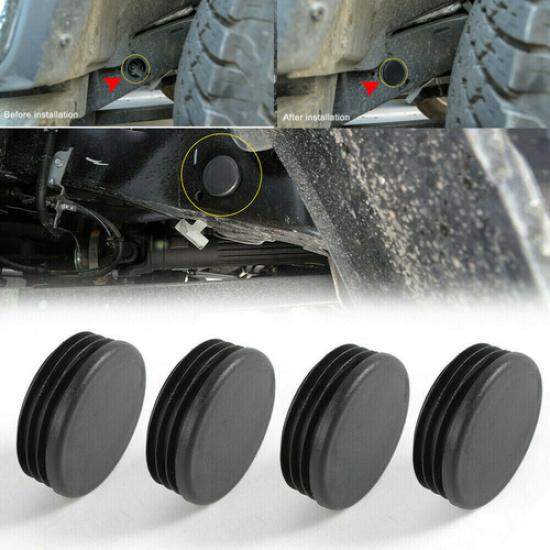 4x Черная ABS Накладка на отверстие рамы шасси Для Jeep Wrangler JL Gladiator JT 18+