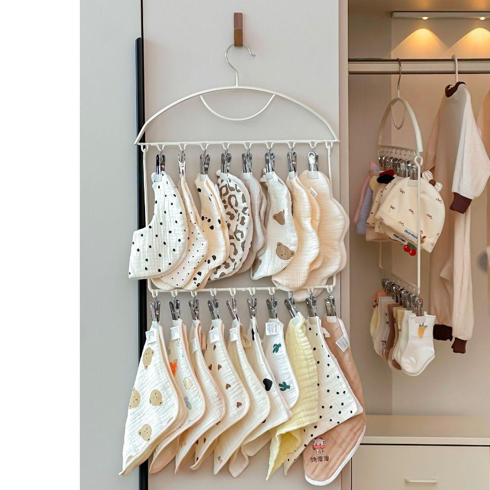 Large Capacity Socks Drying Rack 18 Clips Multi-clip Sock Drying Hanger Household