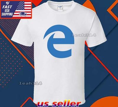 New Shirt Microsoft Edge Logo T-Shirt Funny American Usa Unisex Size S-5XL