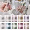 20Pcs Nail Decorations Exquisite Shape Sparkling Stunning Visual Effect Vibrant Color Wide Application Non-Fading 3D Love