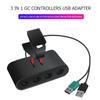 Портативный игровой контроллер-адаптер 4 порта GC Controller Adapter Подходит для Nintend Switch /Wiiu/ПК Игровые аксессуары 91*48*25мм