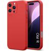 Silicone Case - for iPhone 16 Pro - Red - Soft Protection - Slim - Anti-slip