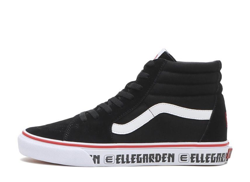 687688-0001 ELLEGARDEN A Vans Sk8-Hi Черный Белый Красный (V38CF ELLE) (Мужской)