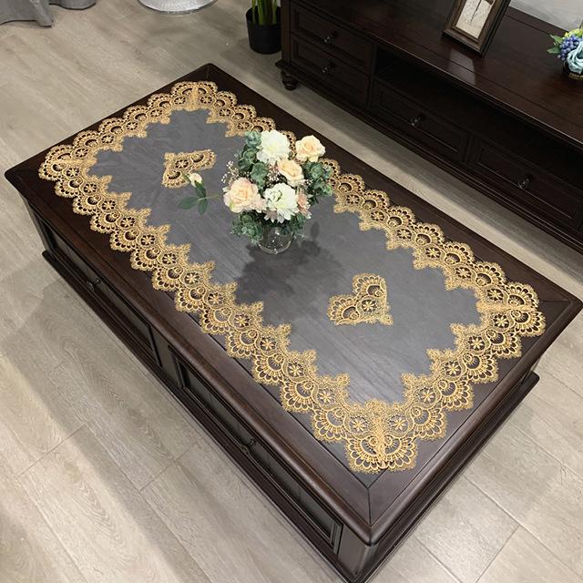 Европейская прямоугольная салфетка на кофейный столик – кружевная скатерть в западном и китайском стиле