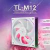 Вентилятор для корпуса Thermalright TL-M12W 120 мм, вентилятор охлаждения процессора ARGB, 4-контактный разъем PWM, бесшумный компьютерный вентилятор с подшипником S-FDB, настольный вентилятор охлаждения с боковой ARGB