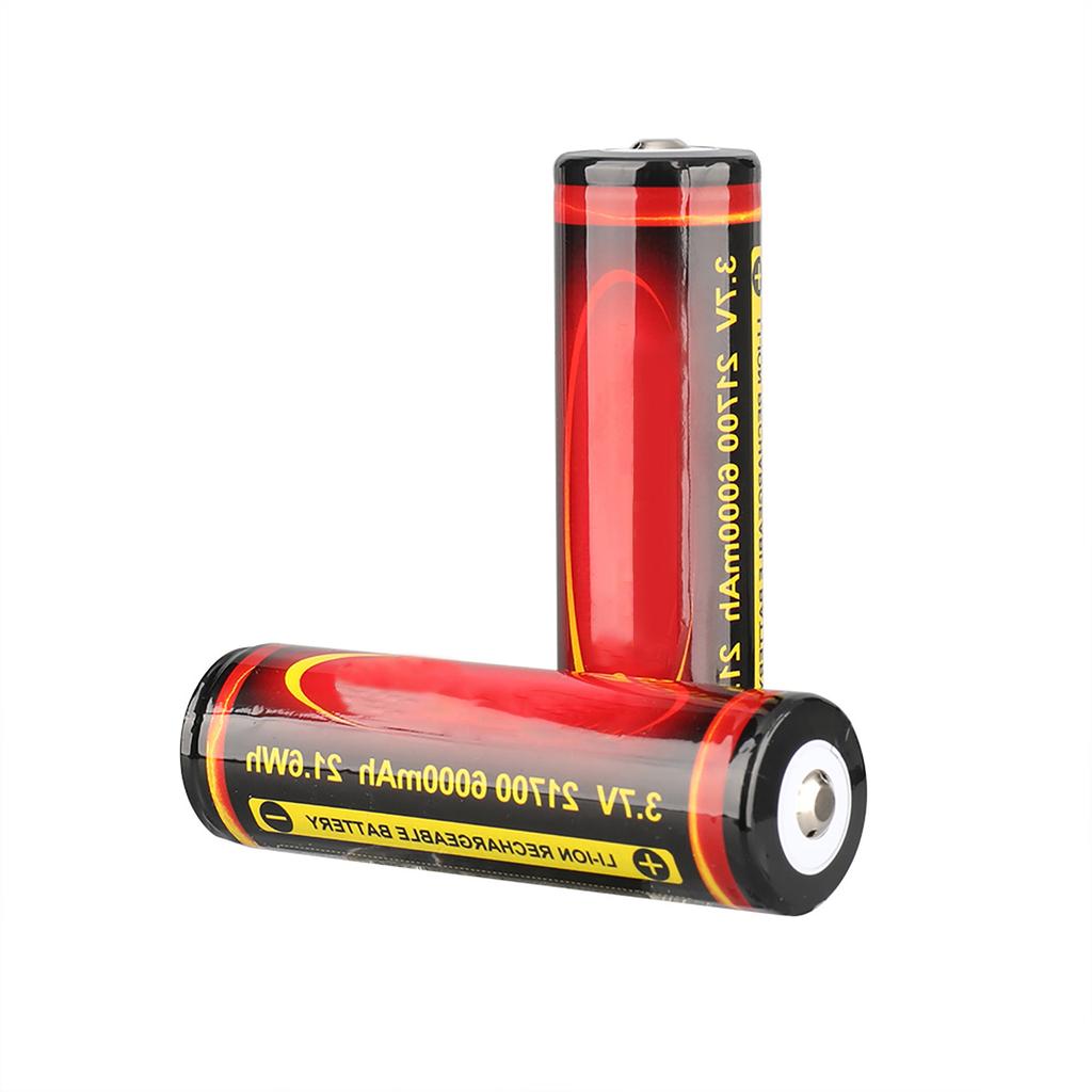 21700 6000mAh Lithium Battery 3.7V Rechargeable Battery High Capacity Protect Suitable for Flashlight Torch Speaker