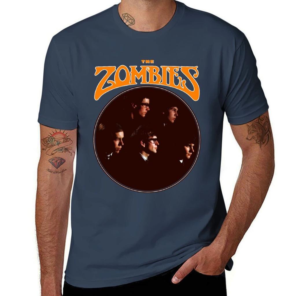 The Zombies English Rock Band Sixties Tshirt Big Size Short Sleeve Casual Top