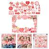 Mother's Day Florals Photo Props with Picture Frame Mom Gift Party Supplies Elegant Photography Decoration Accessories