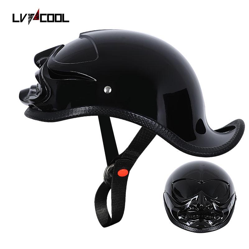 Винтажный полушлем, шлем электромобиля, автомобильный защитный шлем, мотоциклетный шлем-ковш для мужчин и женщин