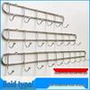 Wall-Mounted Stainless Steel Hook Rack for Coats, Hats, Towels, and Kitchen Items