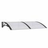 VidaXL Door Awning, Solar Canopy with Support, Rain Protection Shelter, Awning Shelter Entrance Door Patio, 150x100 153567