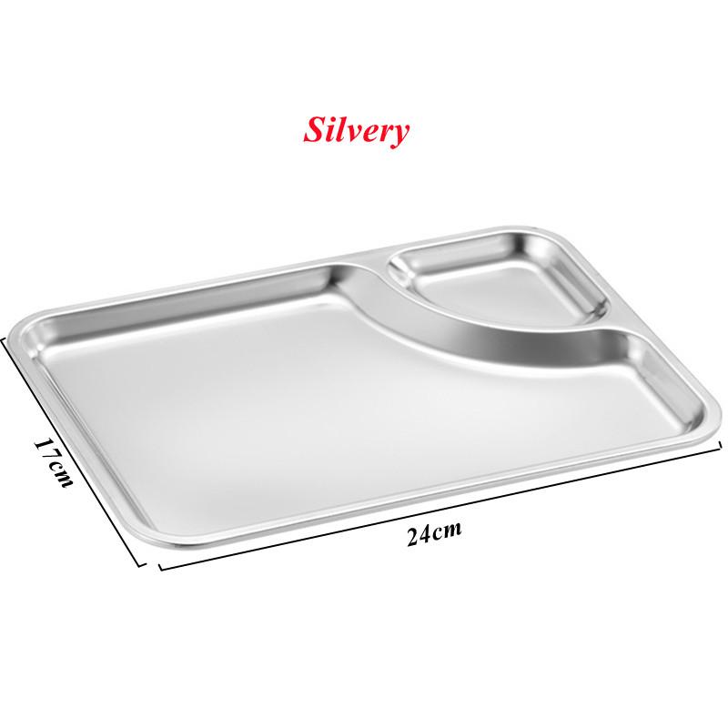 Прямоугольная тарелка из нержавеющей стали для десерта, торта, фруктов, хлеба, тарелка для соуса, закусок, суши, роскошные сервировочные подносы, столовая посуда
