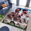 Brazil Football Team Player Collage Print Area Rug Non‑Slip Rectangular Floor Mat Soccer Fan Gaming Living Bedroom Decor