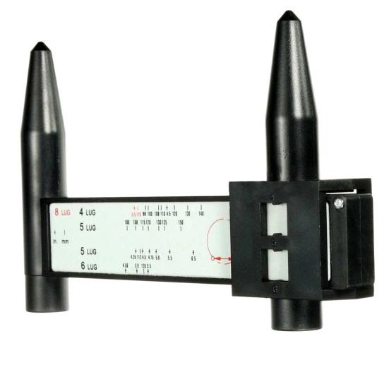 Universal 4 5 6 8 Holes Lug Car Wheel Tyre Spacer Measuring Gauge Meter Tool
