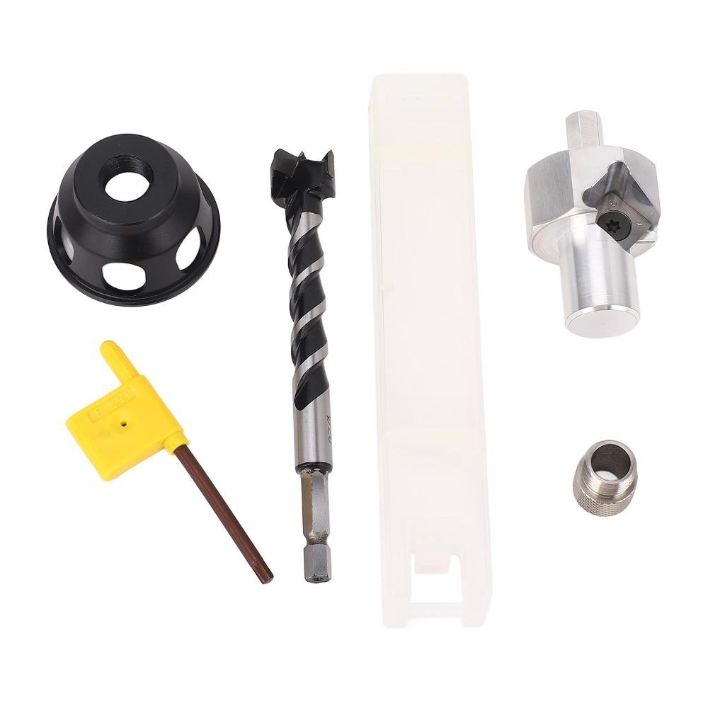 Ergonomic Handle Vertical Drill Guide Aluminium Alloy Dog Hole Drill Bit For Woodworking