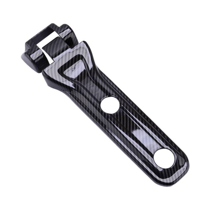 Set Rear Door Tailgate Spare Tire Bracket Hinge Trim Cover Black Carbon Fiber Texture Plastic Fit for Jeep Wrangler JL 2018-2024