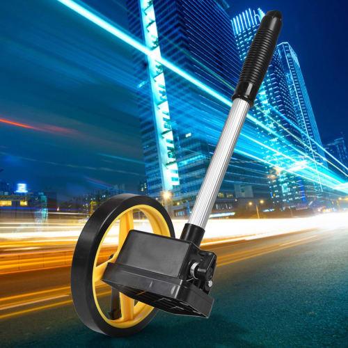Multipurpose Portable Distance Measuring Wheel, 0-9999.9m Accurate Measurement, Telescoping Handle, Ideal for Surveyors, Construction Workers, and Far