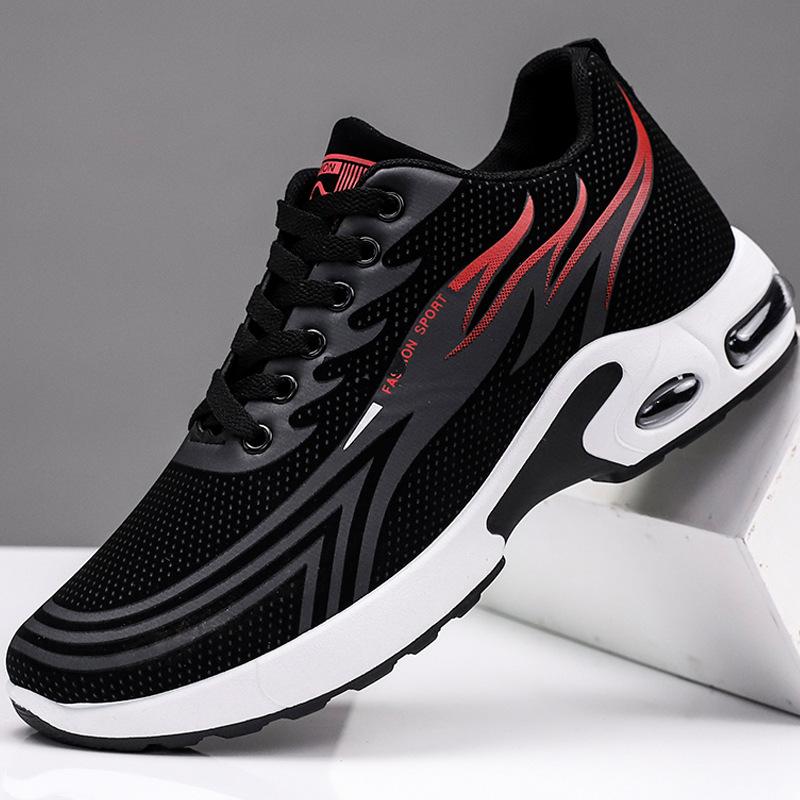 Fashion Men Sports Shoes 2025 Spring New Men Paltform Air Cushion Casual Shoes Fashion Casual Sneakers Men Mesh Breathable Men Sneakers