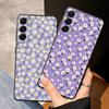 Простой чехол-накладка с хризантемами для Samsung Galaxy A52 A36 A23 A05 A25 A16 A06 A55 A37 A57 A15 A73 A51 A53 A17 A13 A50 A70
