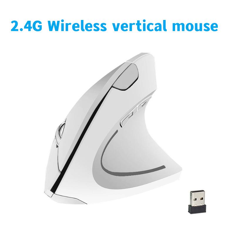 Популярная новая модель беспроводной вертикальной мыши пятого поколения для правой руки белого цвета