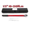 10-210N.m Torque Wrench 1/2 Precise Reversible Ratchet Torques Key Professional Bicycle Motorcycle Car Automotive Tool