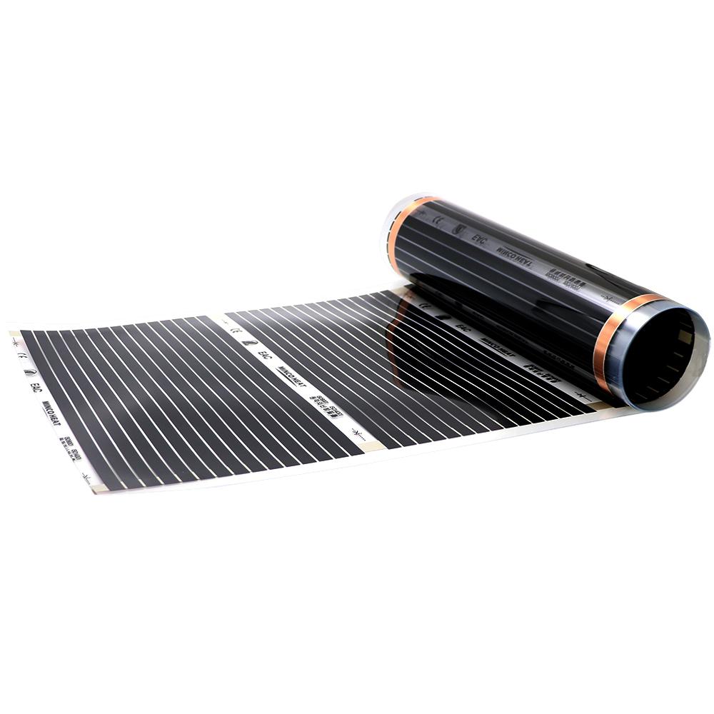Инфракрасная пленка 80 Вт/м² Электрический теплый пол Ширина 50 см Ремонт дома Теплый 200-240 В Пленка для теплого пола Нагревательный коврик