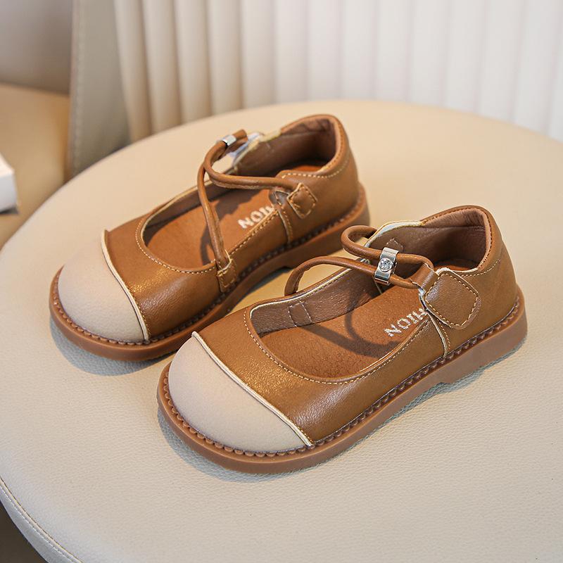 Spring and Autumn New Children's Shoes Fashionable Stylish Baby Princess Wear-Resistant Soft Bottom Girls' Leather Shoes