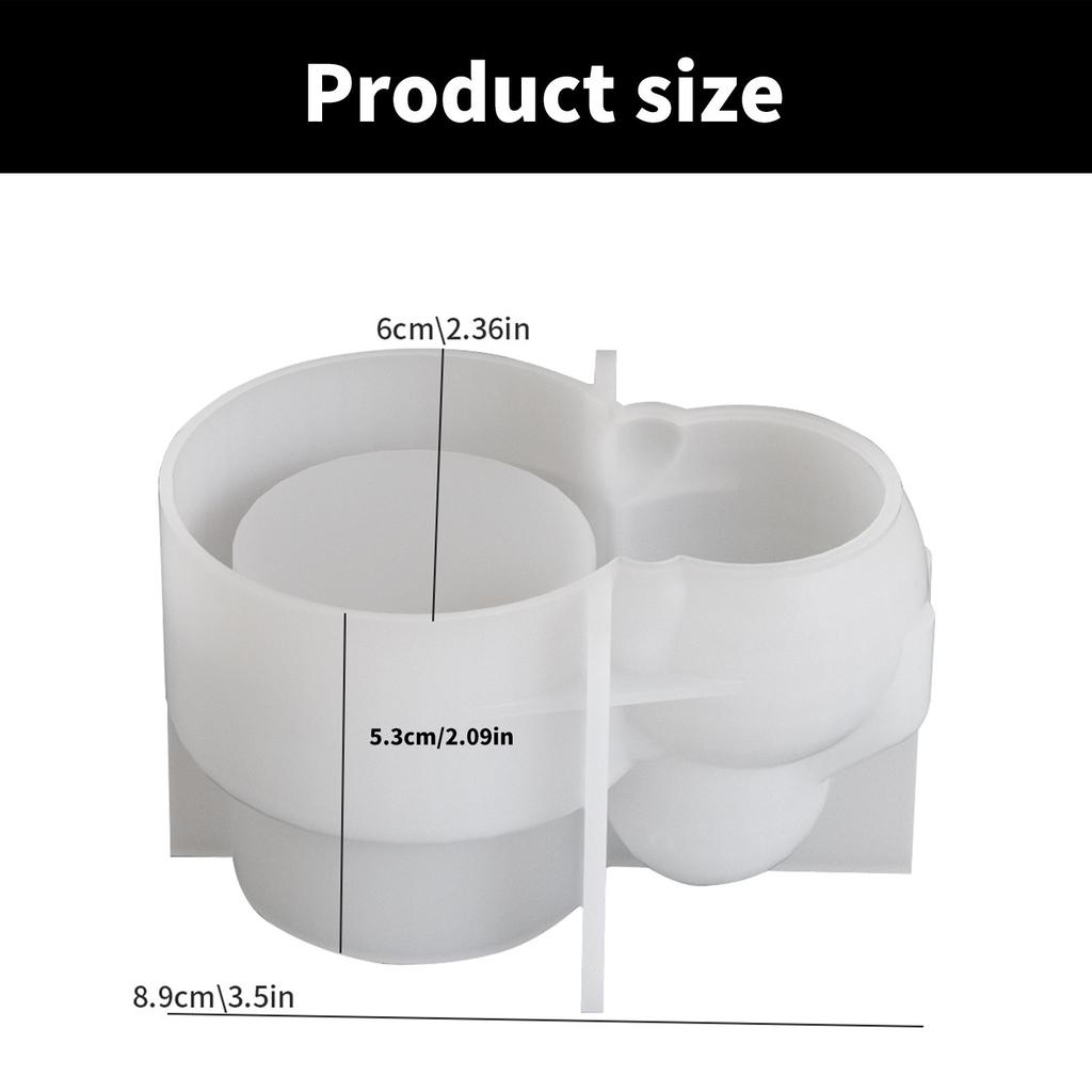 Силиконовая форма для свечей в форме кролика, легкосъемные формы, формы для подставок под свечи, подходящие для рукоделия и домашнего декора