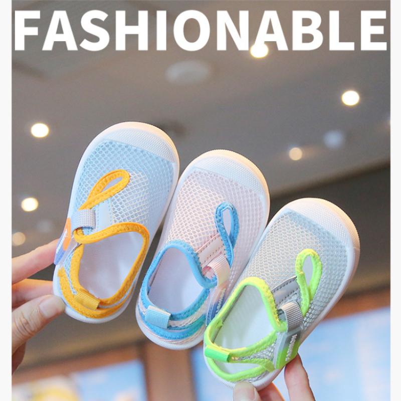 Kid Sandals Girl Shoe Boy Sandals Summer Walking Shoes Baby Anti Slip Soft Sole Baby Mesh Shoes Female Baby Shoe Casual Tennis