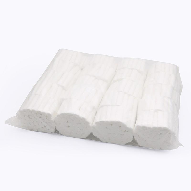 Высокоабсорбирующий стоматологический гемостатический ватный ролик 1,0*3,8 см Стоматологический ватный ролик Абсорбирующий ватный ролик Влагозащищенный ватный ролик