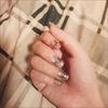 10 шт. Элегантные китайские чернильные рисунки Кошачий глаз Короткие накладные ногти Многоразовые акриловые накладные ногти для женщин