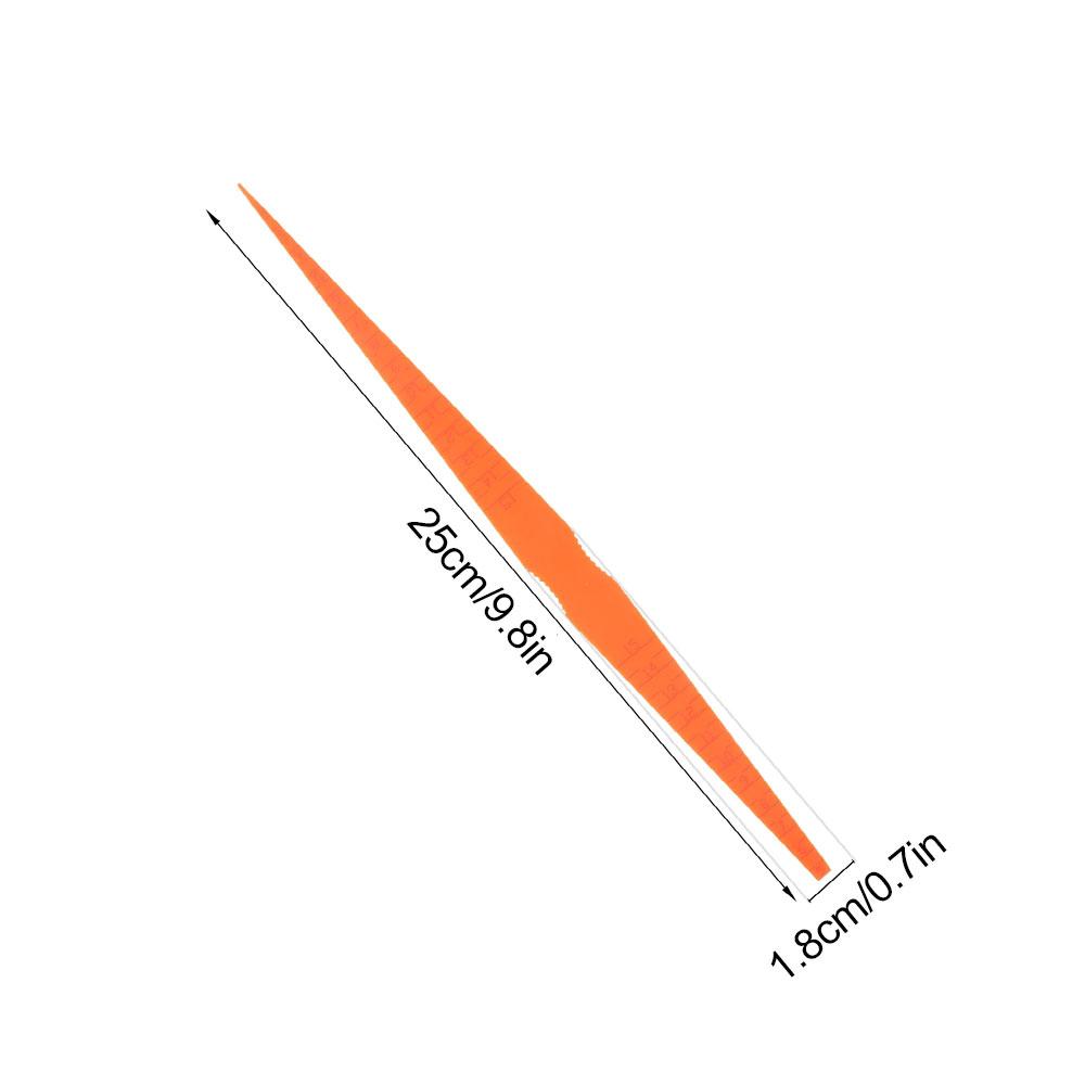 Orange Car Body Panel Gap Measurment Tool Ruler Feeler Gauge Car Taper Gap Inspection Tools Inch Car Alignment Door Rangefinder