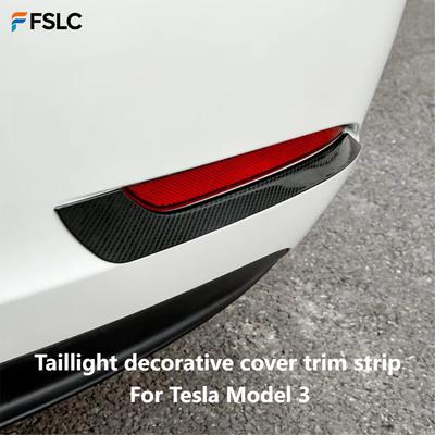 Car Upgrade Stainless Steel Rear Fog Light Protector Cover Trim For Tesla Model 3 Accessories Exterior Chrome