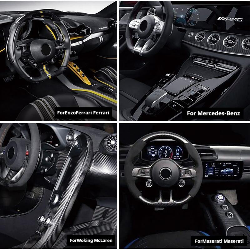 Для Renault megane 3 2 clio 4 2013 2014 2015 2016 2017 2018 Автомобильная наклейка из настоящего углеродного волокна Чехол для кнопки запуска/остановки двигателя Captur
