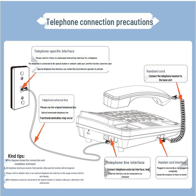 Deli CR Corded Landline Phone